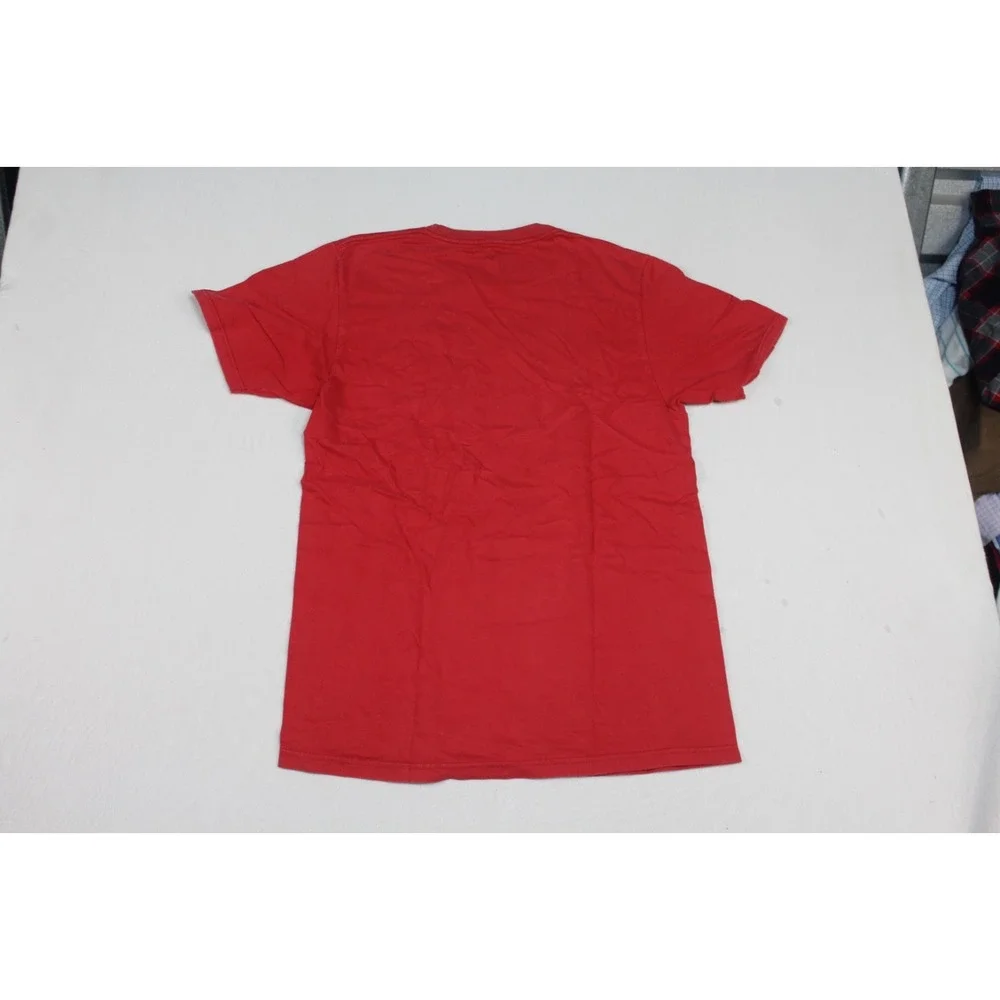 Levis Strauss Men Red Shirt Graphic Print Casual Size Medium